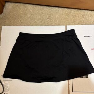 NWT Lands End Bathing Suit bottom skirt Sz 6 Black